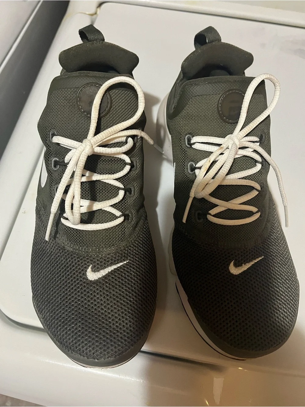 Nike Presto Fly GS 6Y Olive Green White Running Shoes Sneakers